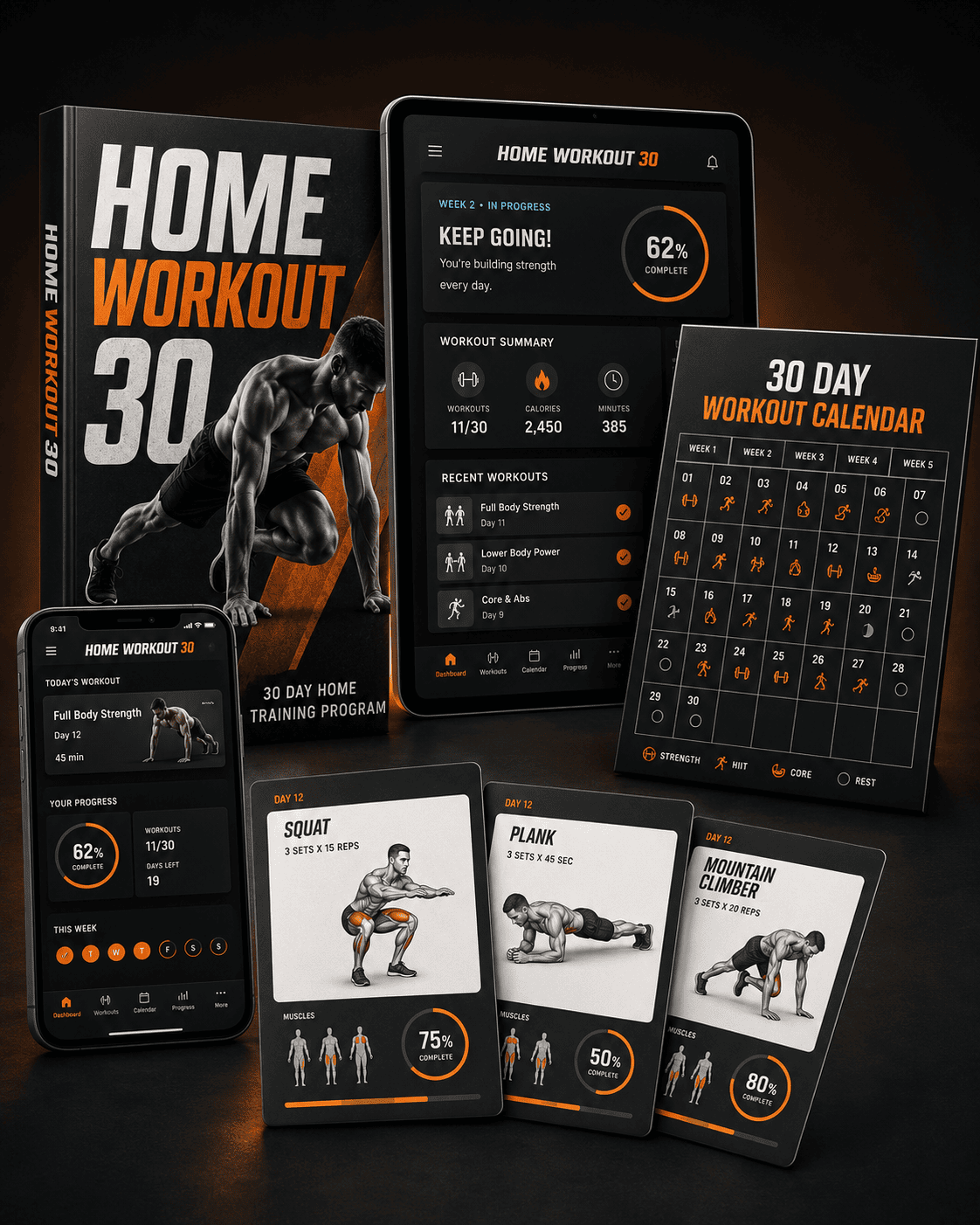 Mockup digital HOME WORKOUT 30